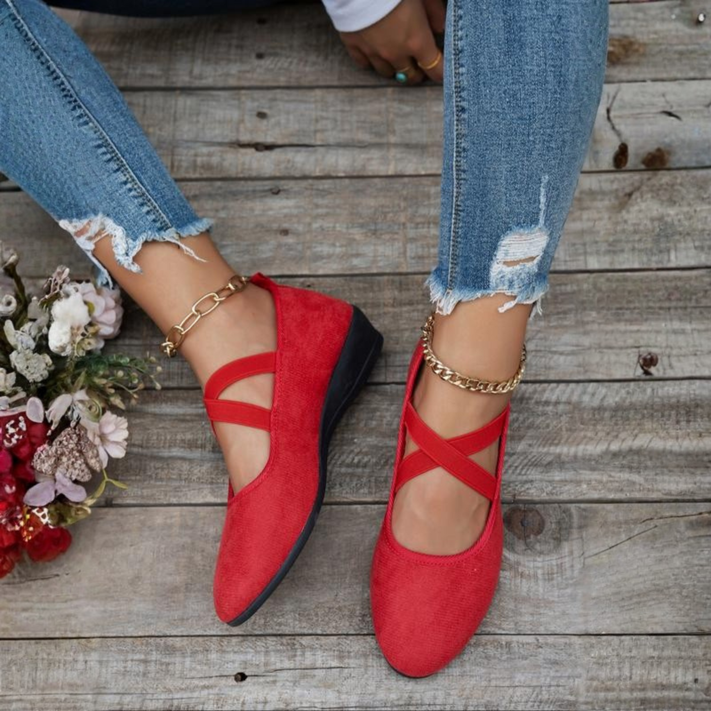 Sommerfeld | Keilabsatz Ballerinas