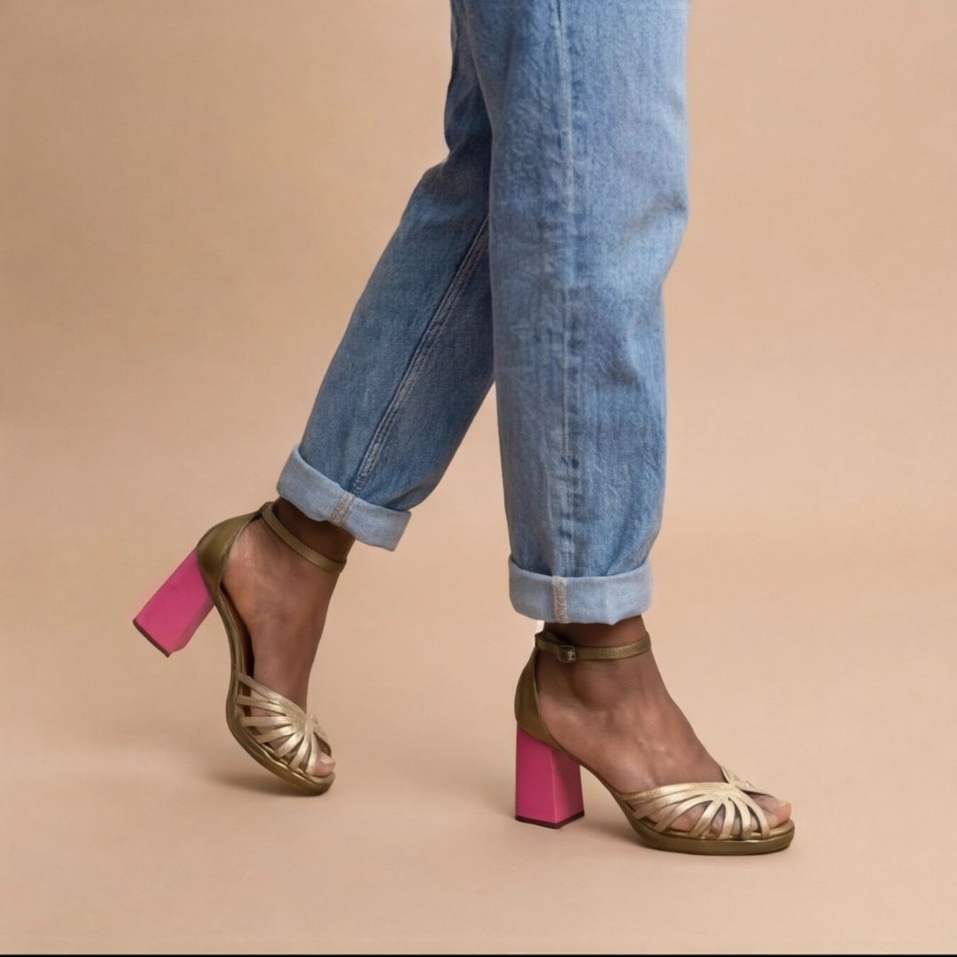 Sommerfeld™ | Gold Block Heel
