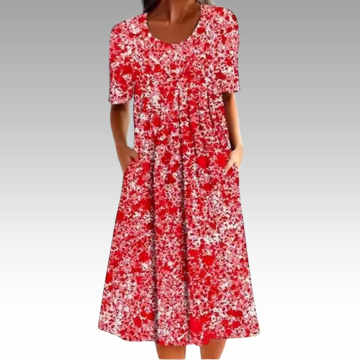 Ziva™ – Stilvolles Kleid mit floralem Design und Bauchbedeckung