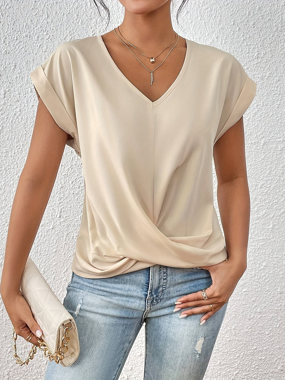 Sommerfeld | Legeres T-Shirt mit Herz-Ausschnitt