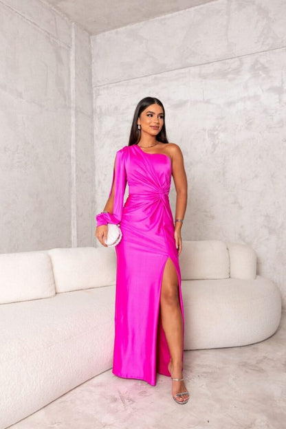 Dorie™ - Asymmetrisches Kleid mit Langen Schlitz