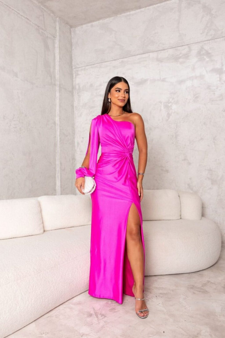 Dorie™ - Asymmetrisches Kleid mit Langen Schlitz