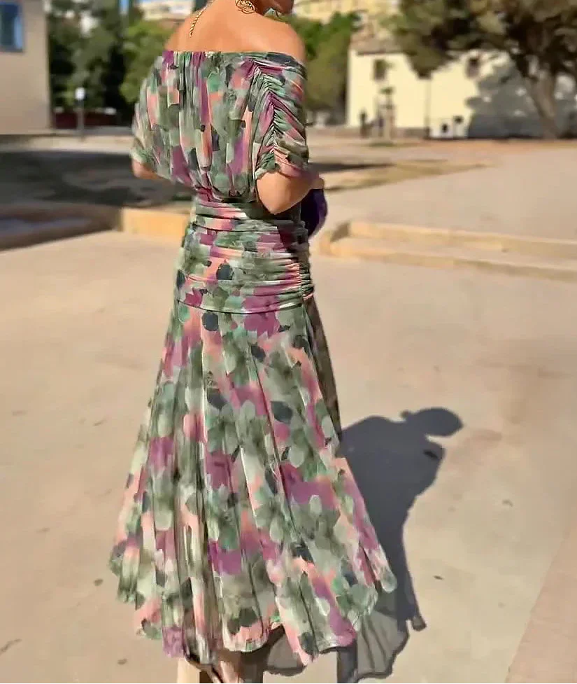 Lady™ - Elegantes V-Ausschnitt Maxikleid für festliche Anlässe