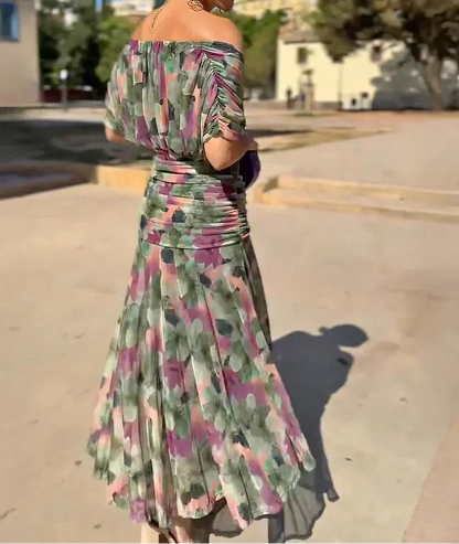 Lady™ - Elegantes V-Ausschnitt Maxikleid für festliche Anlässe