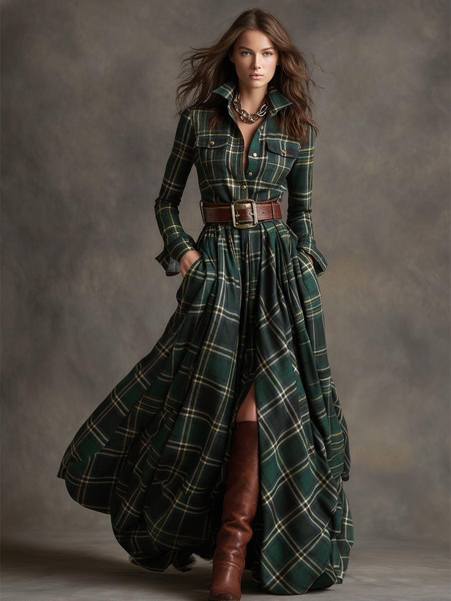Emilia | Hemdblusenkleid mit Taillengürtel