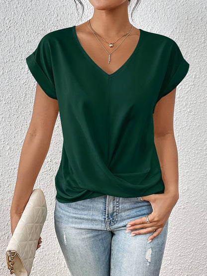 Tionna | Bequemes V-Ausschnitt T-Shirt