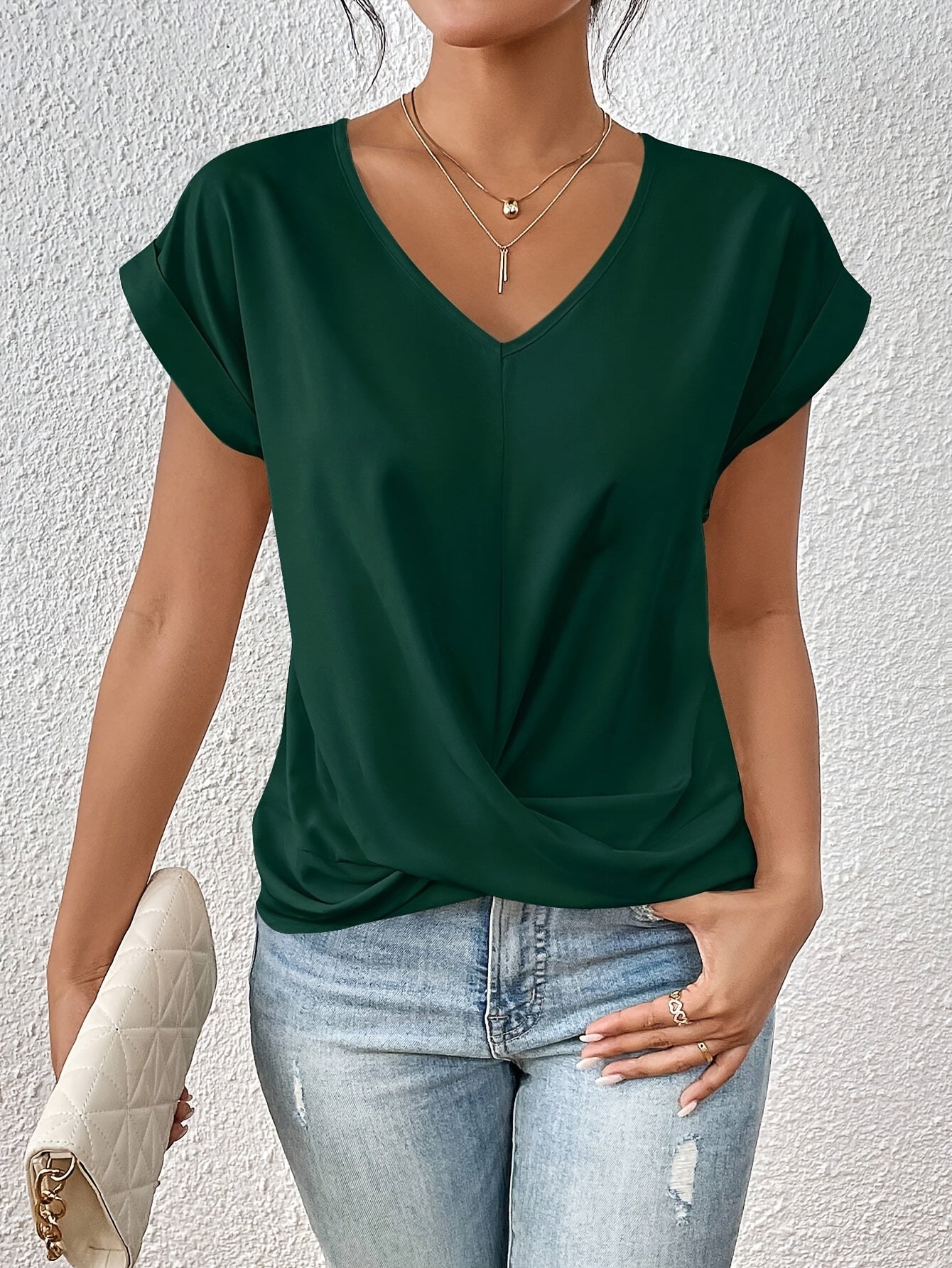 Sommerfeld | Legeres T-Shirt mit Herz-Ausschnitt