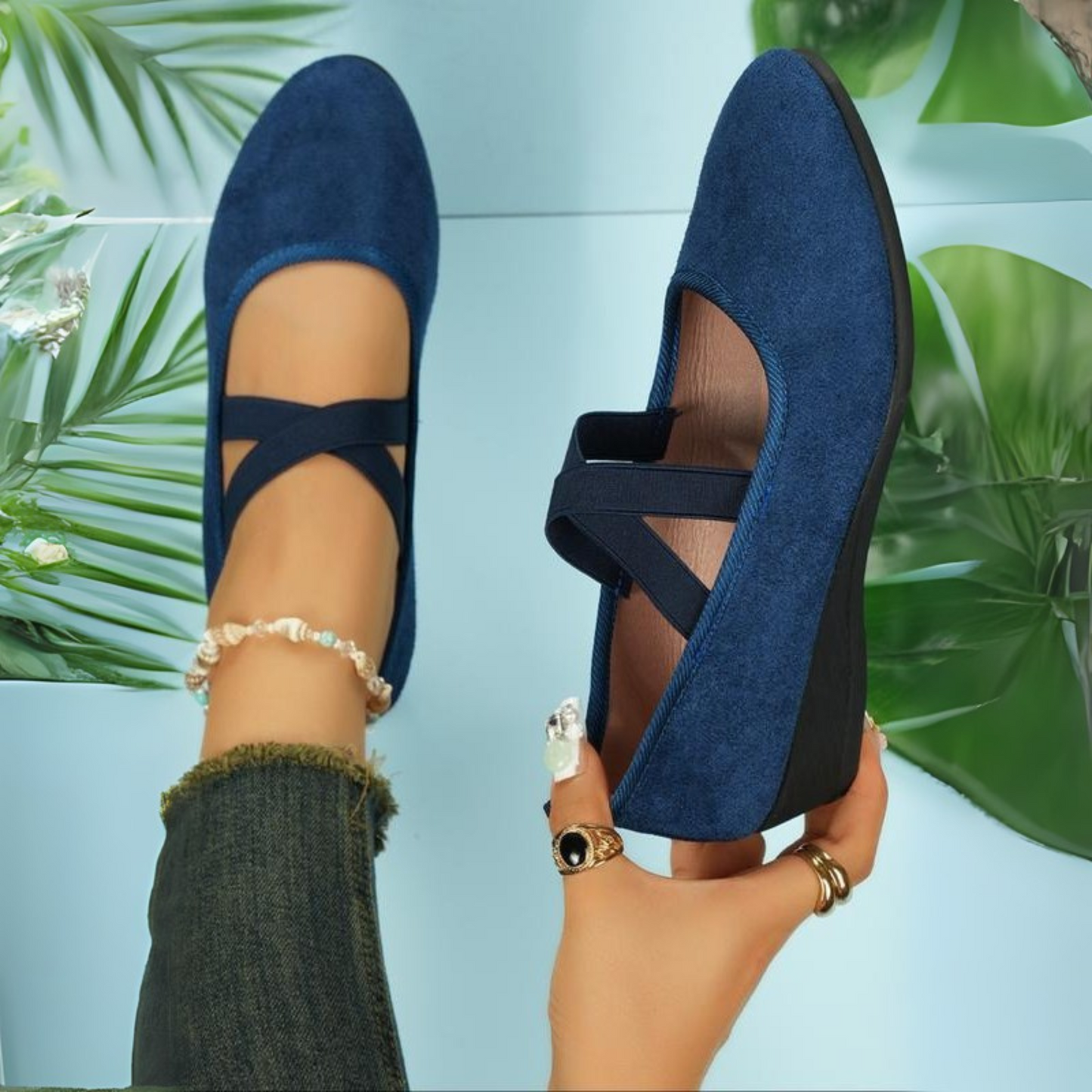 Sommerfeld | Keilabsatz Ballerinas