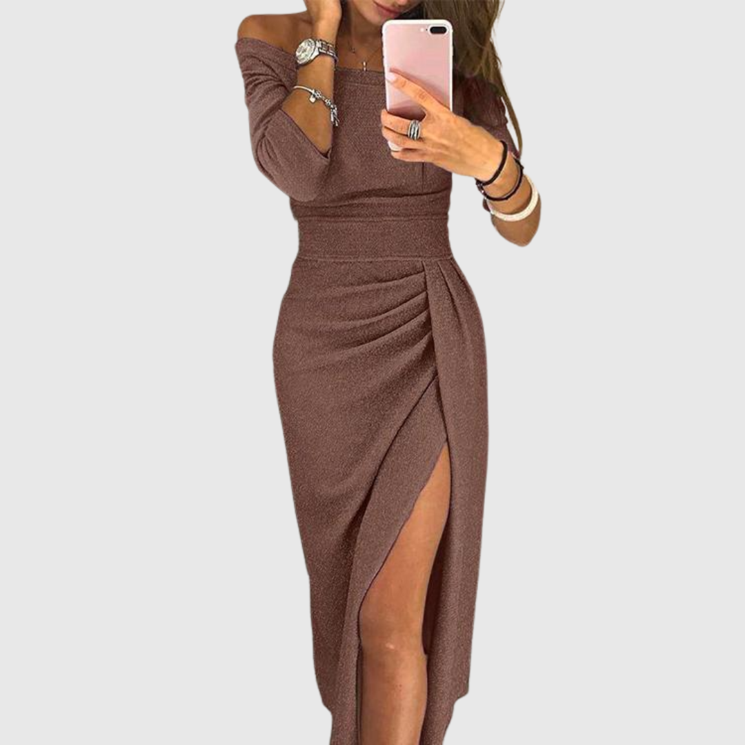 Ely™ - Stilvolles Maxikleid mit Neckholder und Eleganter, Fließender Silhouette