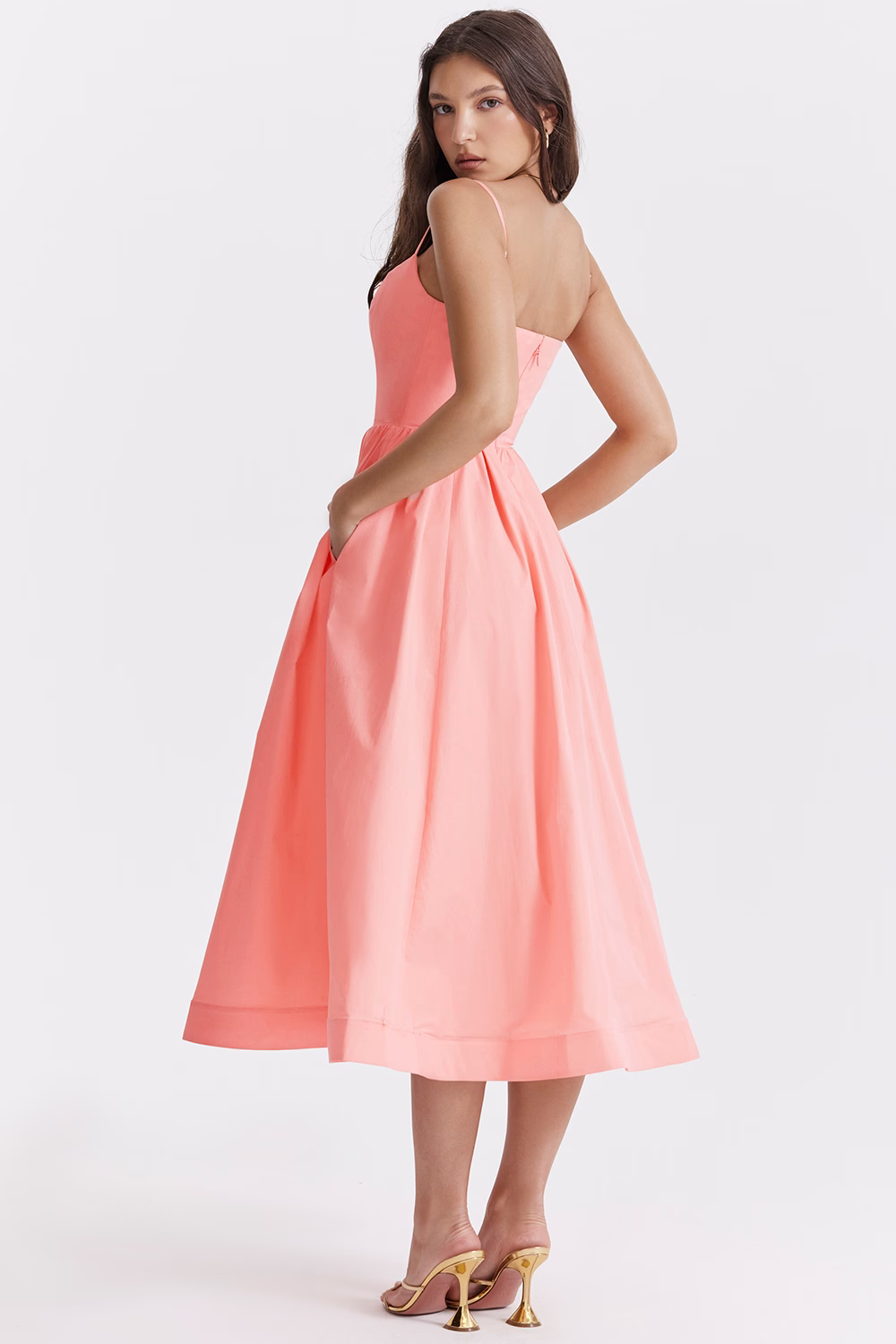 ESTELLE | Elegantes Midi-Kleid mit Korsett für den Sommer