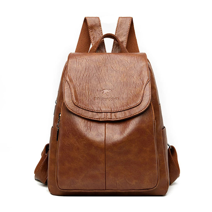 Eda | Leder-Rucksack mit Diebstahlschutz