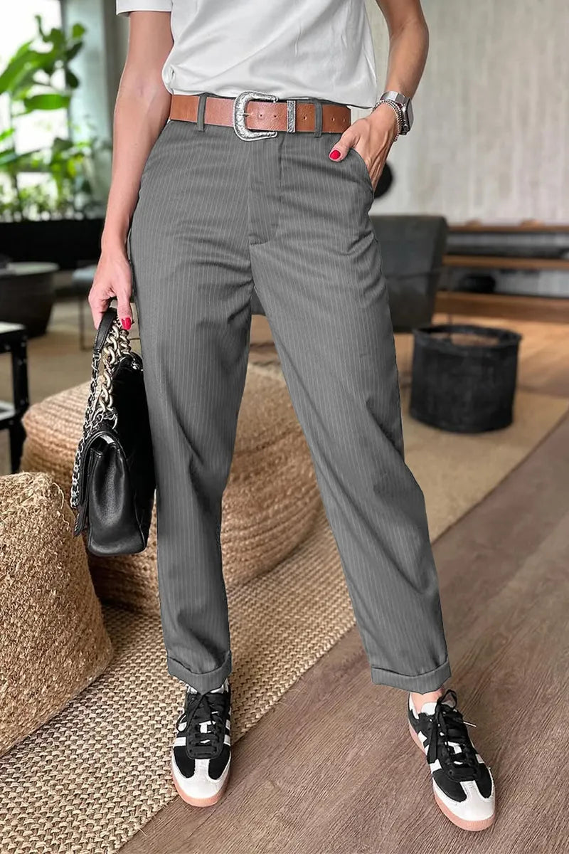 Sommerfeld | Elegante, Figurbetonende Hose mit Streifen