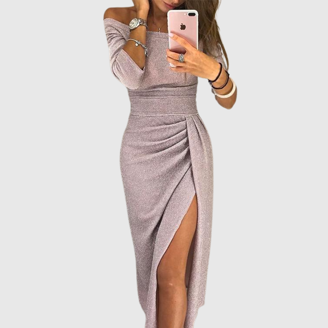 Ely™ - Stilvolles Maxikleid mit Neckholder und Eleganter, Fließender Silhouette