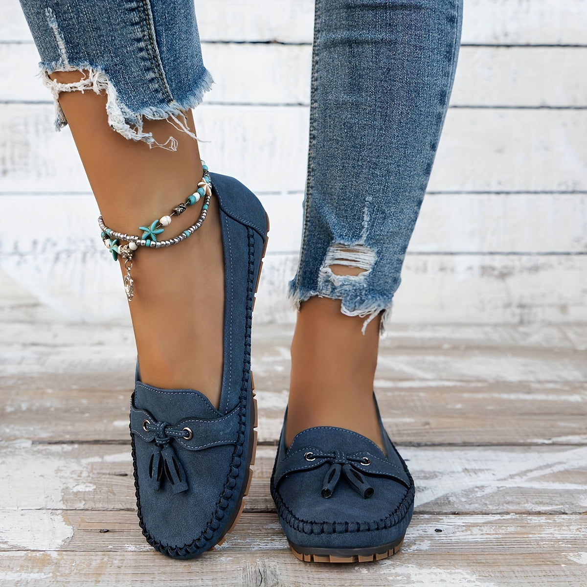 Savenora |  Klassische Loafers mit Quasten-Detail
