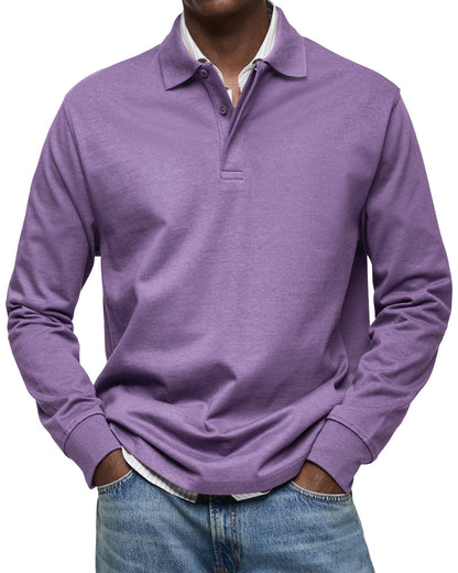 Herren Langarm-Poloshirt