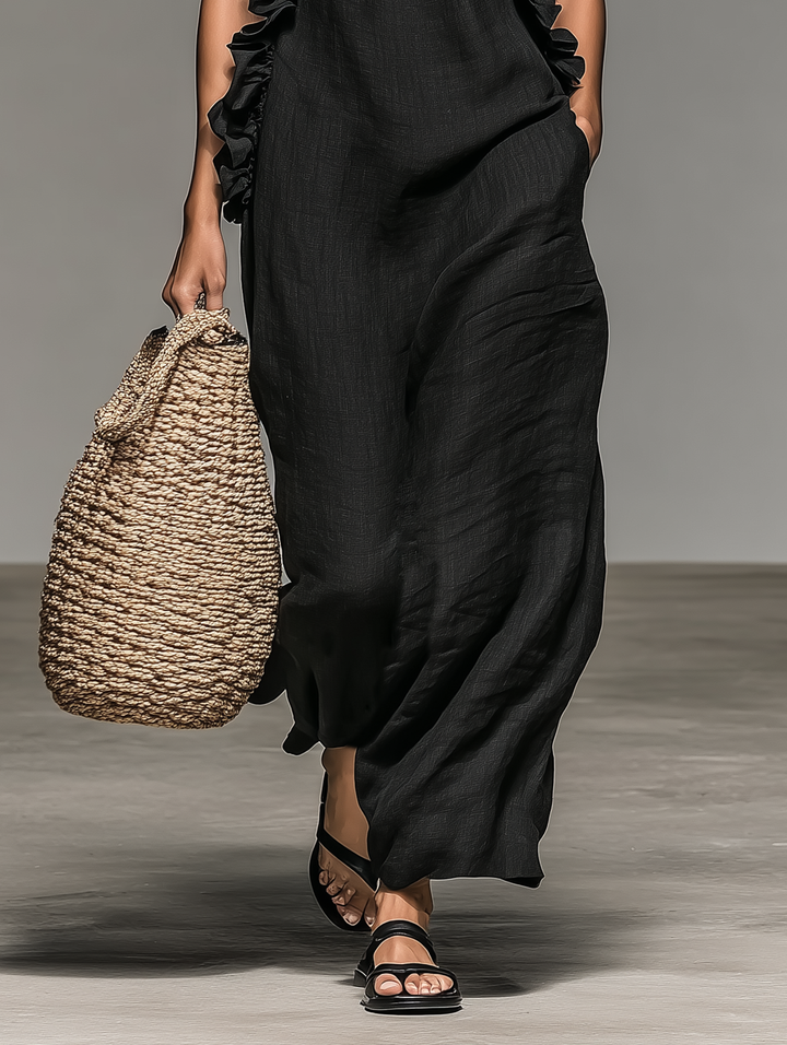 Savenora| Elegantes Maxi-Kleid mit Taschen