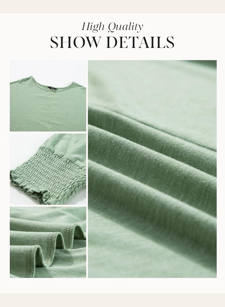 Wilma | Schlichte Bluse mit Rundhalsausschnitt