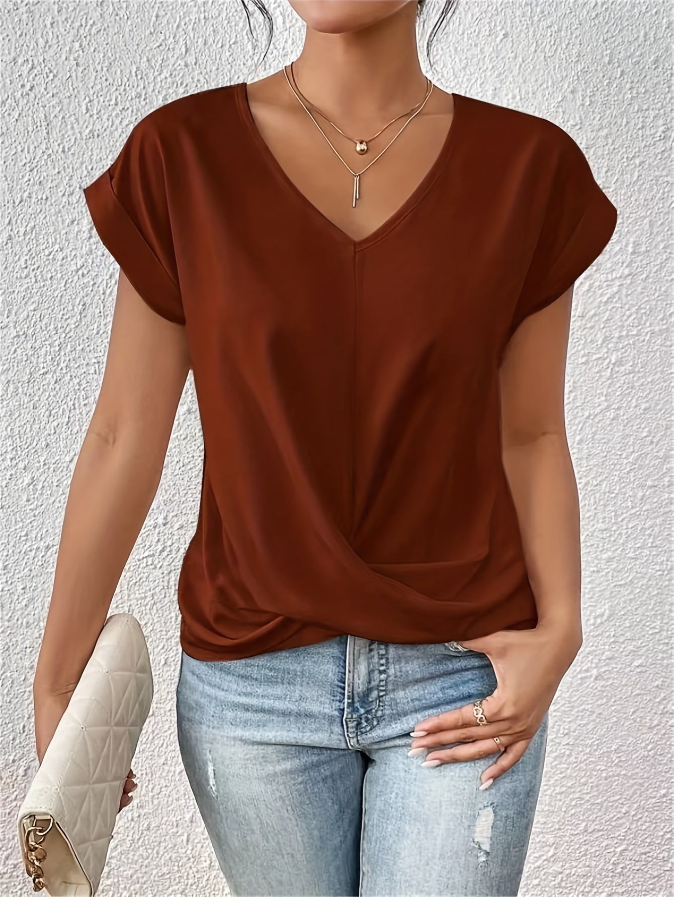 Sommerfeld | Legeres T-Shirt mit Herz-Ausschnitt