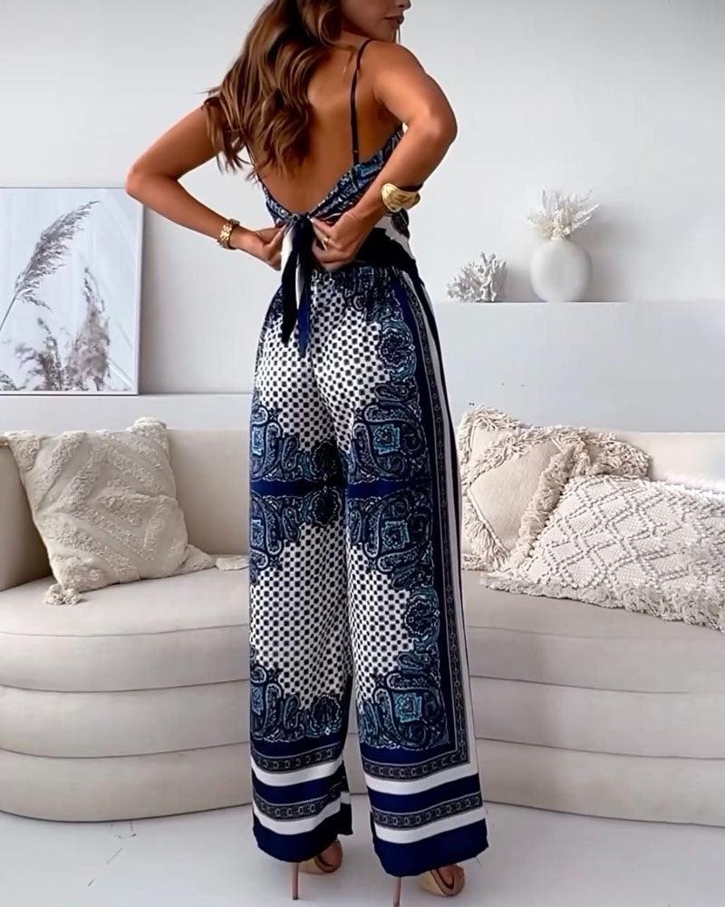 Helen | Stilvolles Zwei-Teile-Set mit Schnür-Weste und Hose für den Urlaub