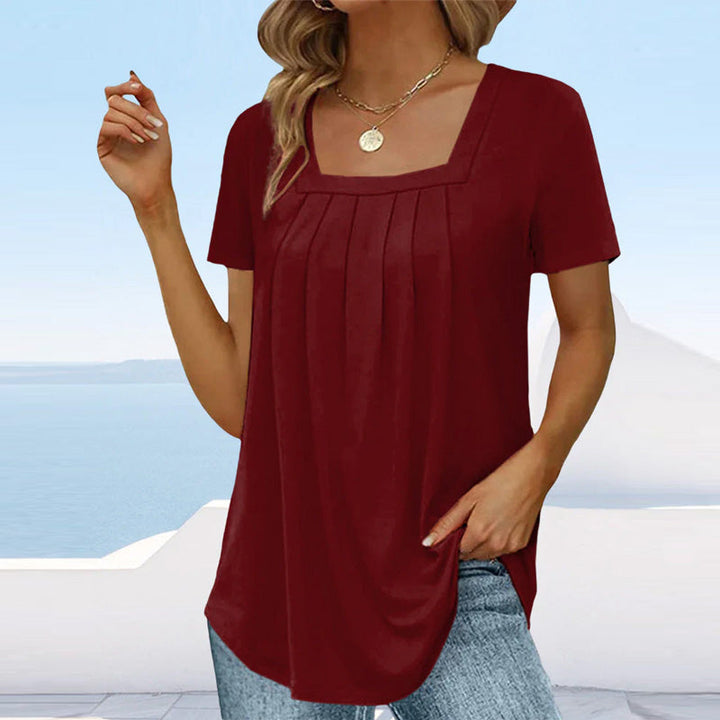 Nami | Elegante Bluse mit quadratischem Ausschnitt