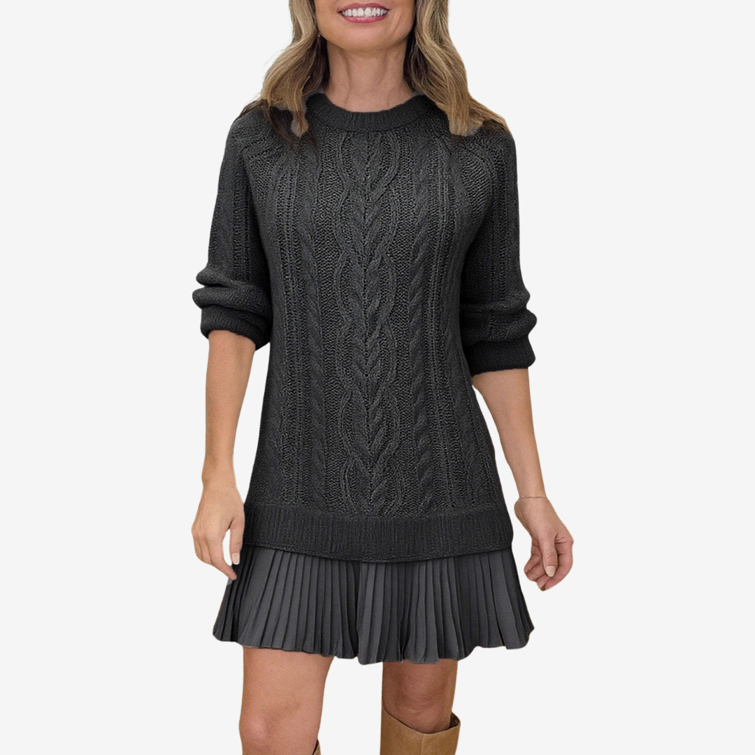 Trivora™ - Elegantes und Gemütliches Strickkleid