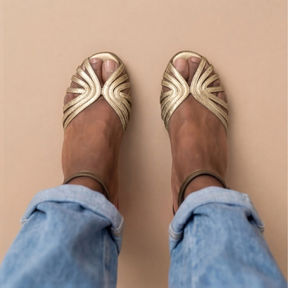 Sommerfeld™ | Gold Block Heel