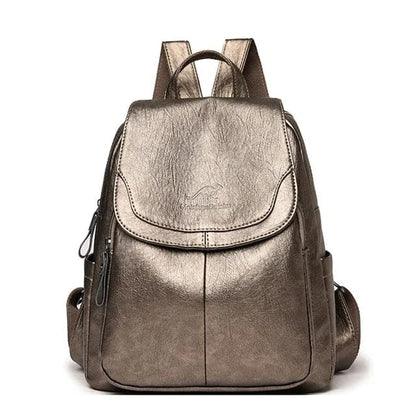Eda | Leder-Rucksack mit Diebstahlschutz