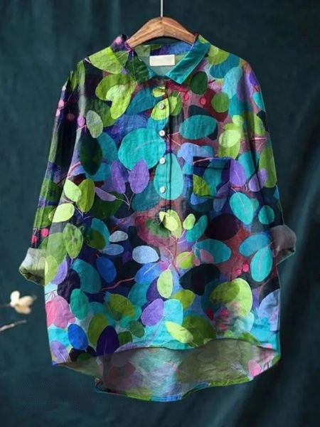 Alodia | Vintage Französische Bluse im Floralen Design