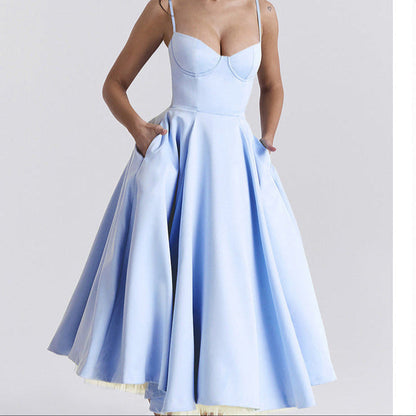 YLIANA | Verspieltes Midi Kleid für den Sommer
