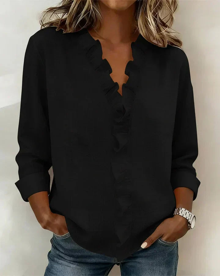 Beatrice | Elegante V-Ausschnitt Bluse