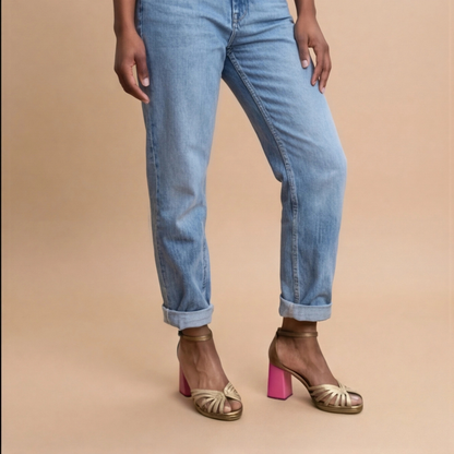 Sommerfeld™ | Gold Block Heel