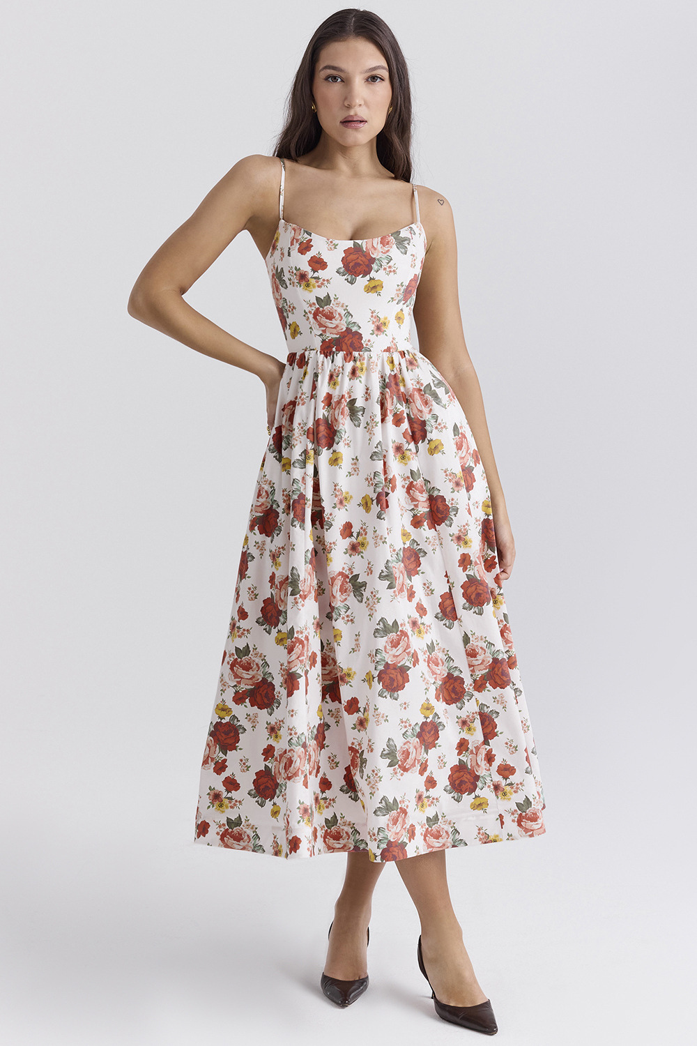 ESTELLE | Elegantes Midi-Kleid mit Korsett für den Sommer