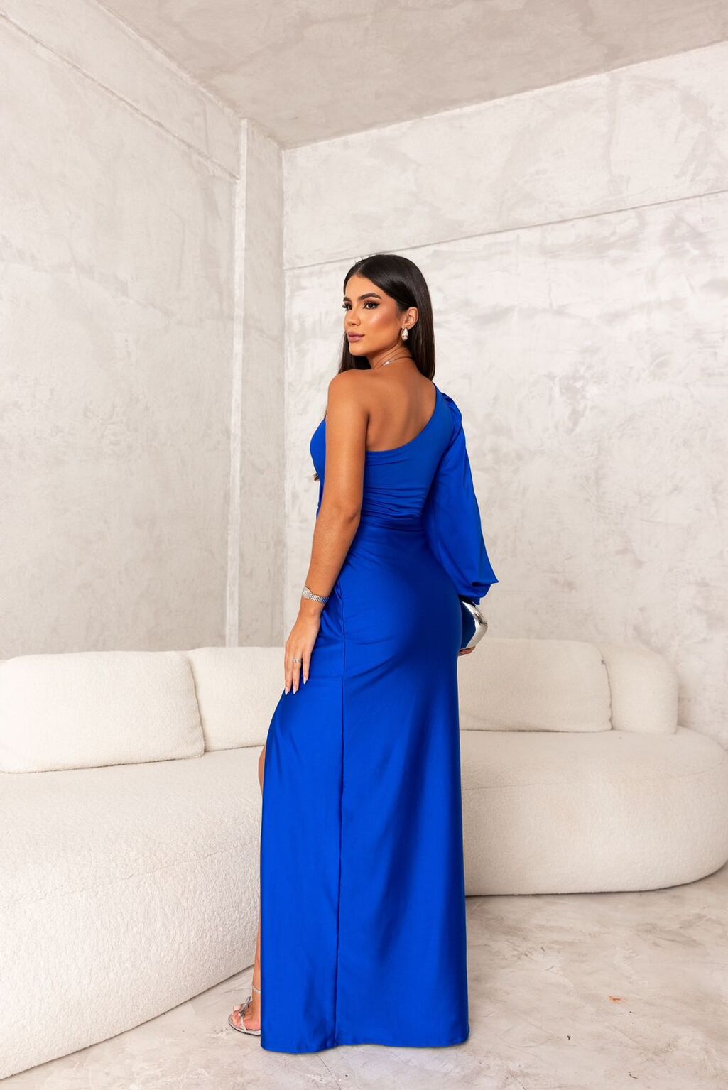 Dorie™ - Asymmetrisches Kleid mit Langen Schlitz