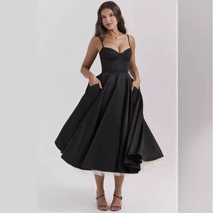 YLIANA | Verspieltes Midi Kleid für den Sommer