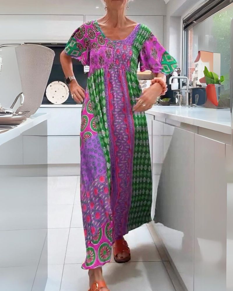 Ash™ - Buntes Boho-Kleid