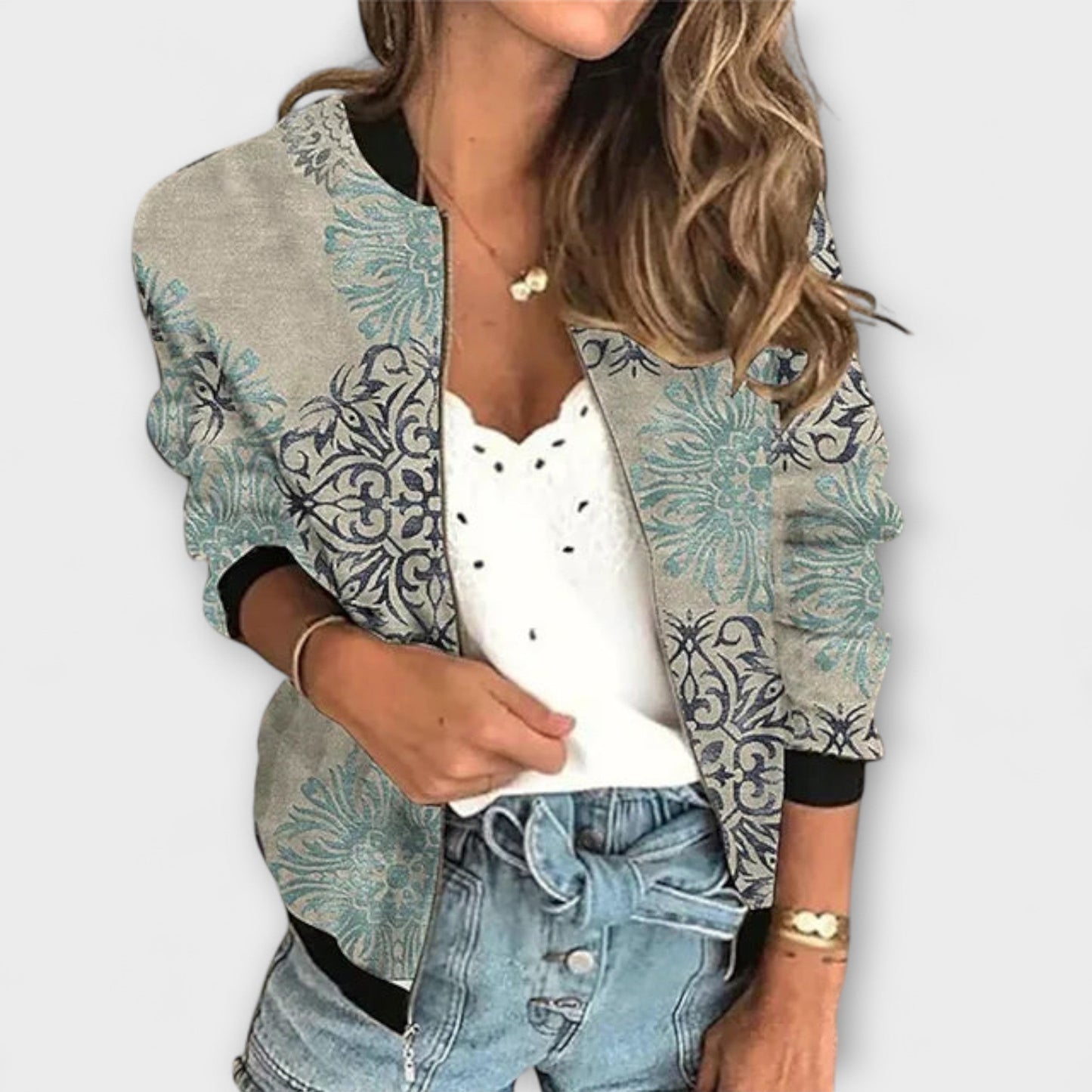 Sommerfeld™ | Aurora – Bedruckte Zip-Jacke