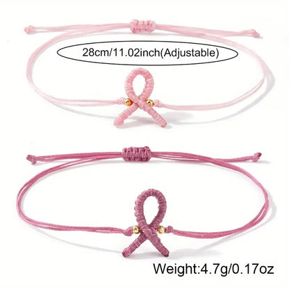 Perlenarmband zur Unterstützung von Brustkrebs – 1+1 Aktion