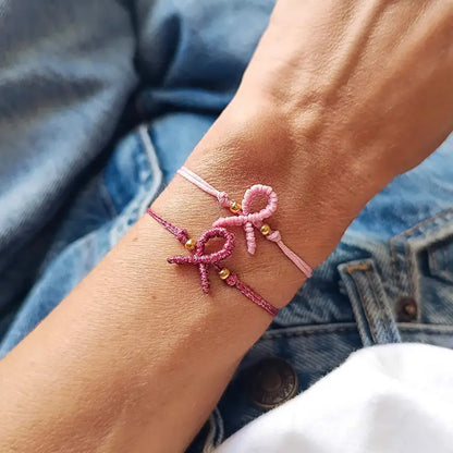 Perlenarmband zur Unterstützung von Brustkrebs – 1+1 Aktion
