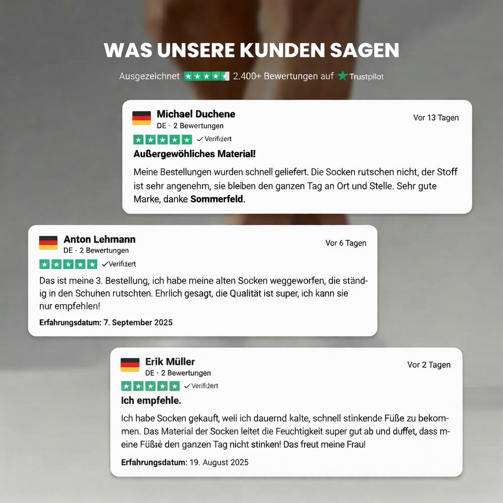 Sommerfeld | Hochwertige Bambusfaser-Socken (Kaufe 4, Erhalte 4 Gratis)