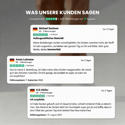 Sommerfeld | Hochwertige Bambusfaser-Socken (Kaufe 4, Erhalte 4 Gratis)