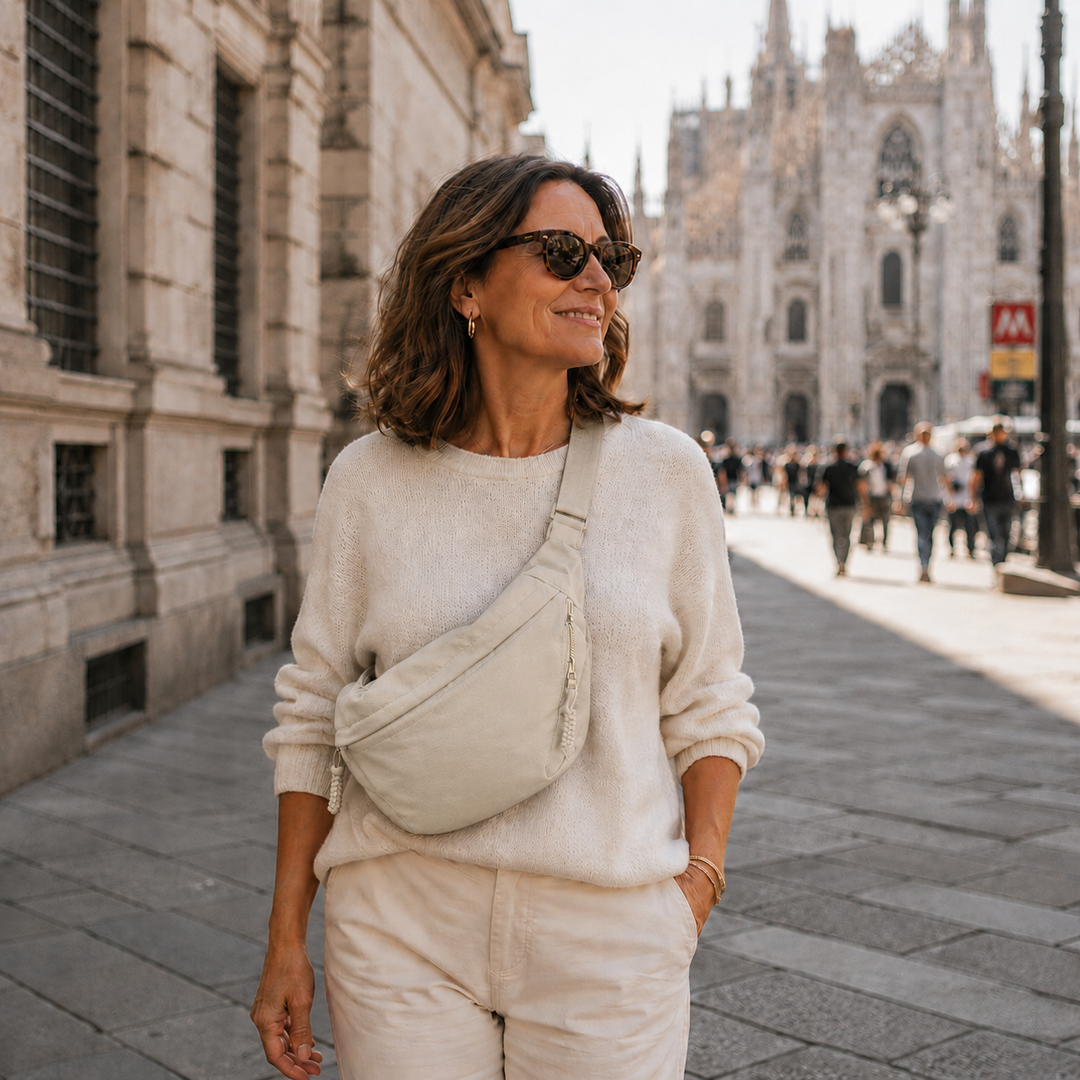 Savenora | Beige Schultertasche
