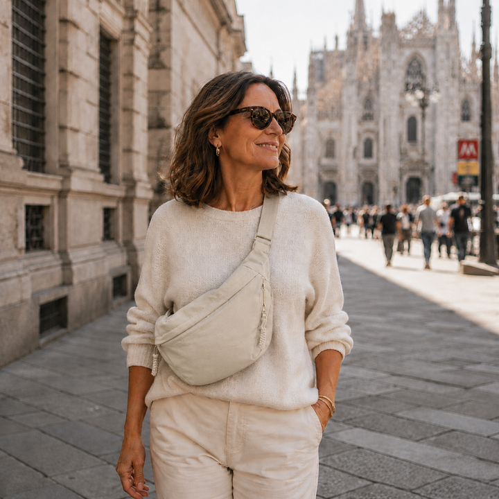 Savenora | Beige Schultertasche