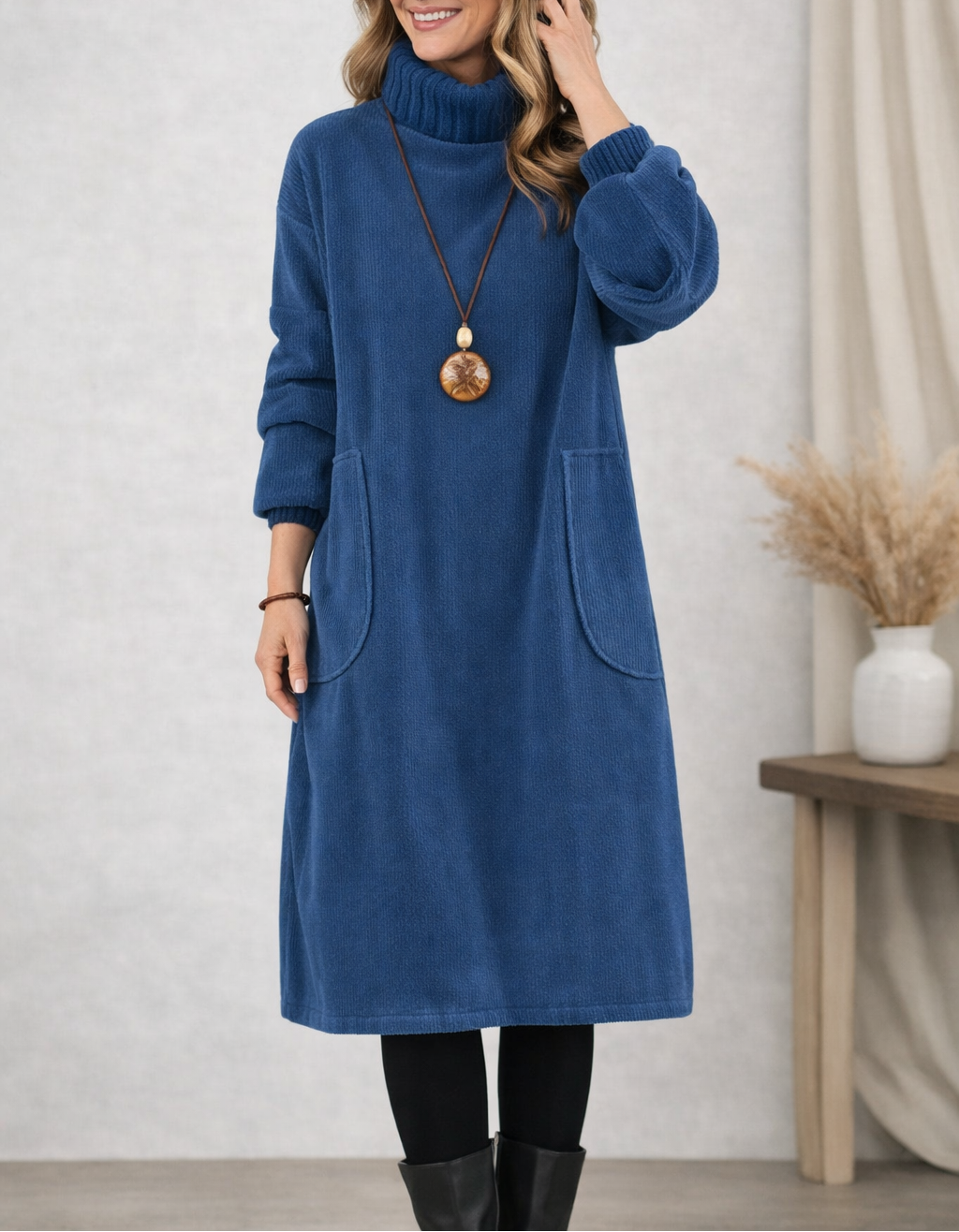 Jenny™ - Midikleid mit Rollkragen