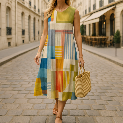 Zayla™ – Stilvolles Trendkleid in lebhaften Farben