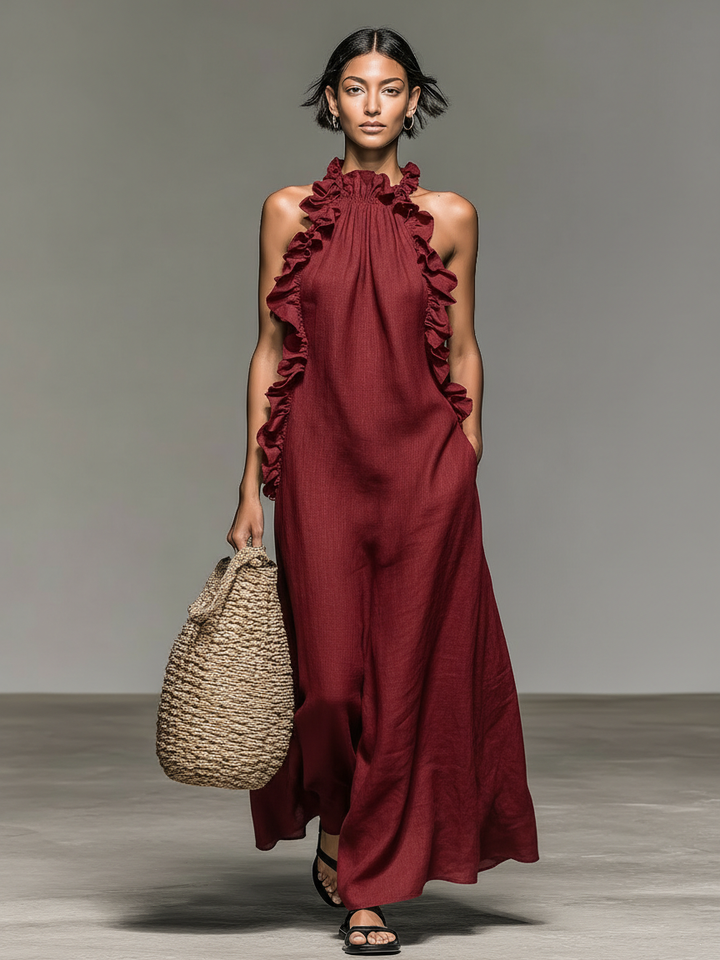 Savenora| Elegantes Maxi-Kleid mit Taschen