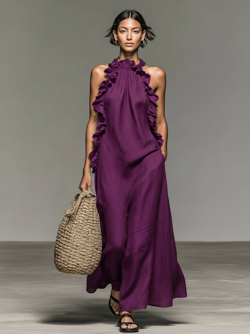 Savenora| Elegantes Maxi-Kleid mit Taschen