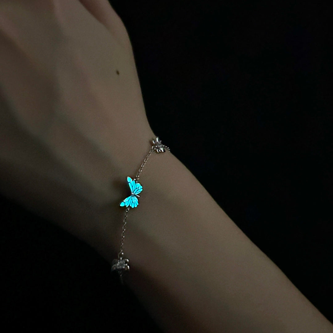 Sommerfeld | Strahlendes Blaues Schmetterlingsarmband