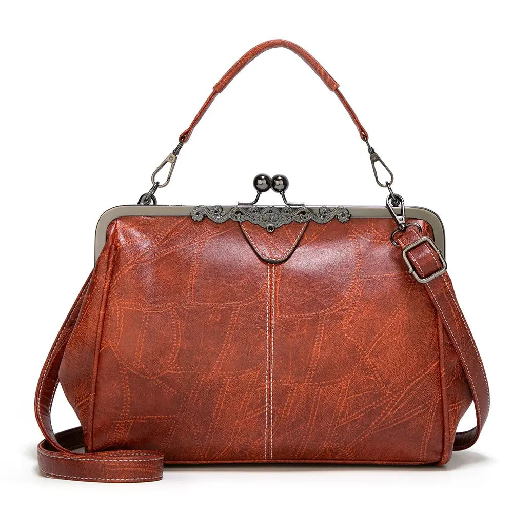 Anki | Klassische Ledertasche im Vintage-Stil
