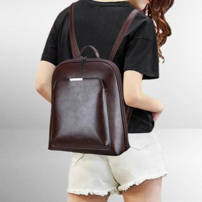 Eleganter Rucksack mit Doppelreißverschluss – Klassisches Design