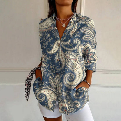 Mayla | Retro Floral Blouse